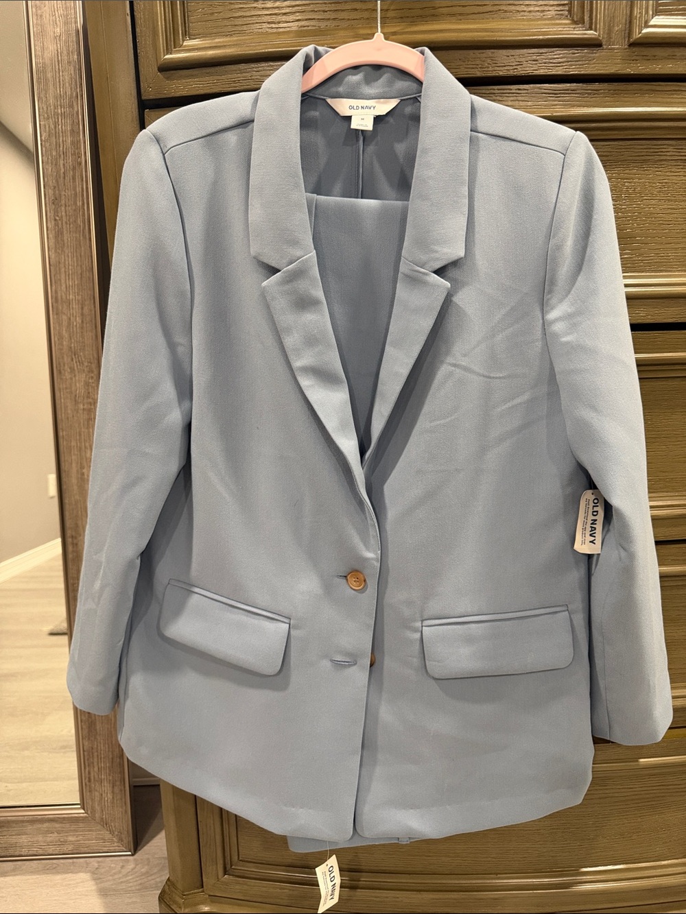 Old Navy Light Blue Single-Button Women's Blazer and Slacks
